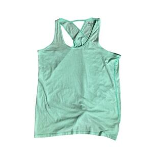 ZELOS Mint Green Athletic Tank Top Criss Cross Back Workout Gym Size M‎